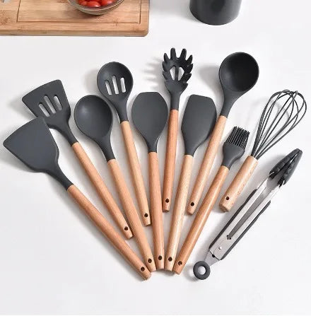 Kit Talheres de Silicone Para Cozinha